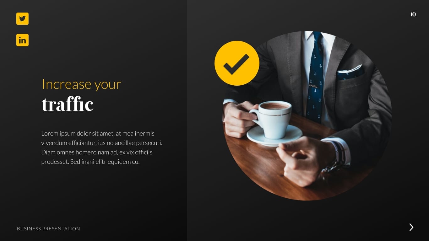 Sleek Business Agency Presentation Template - Slide 10 Sleek Business Agency Presentation Template - Slide 10
