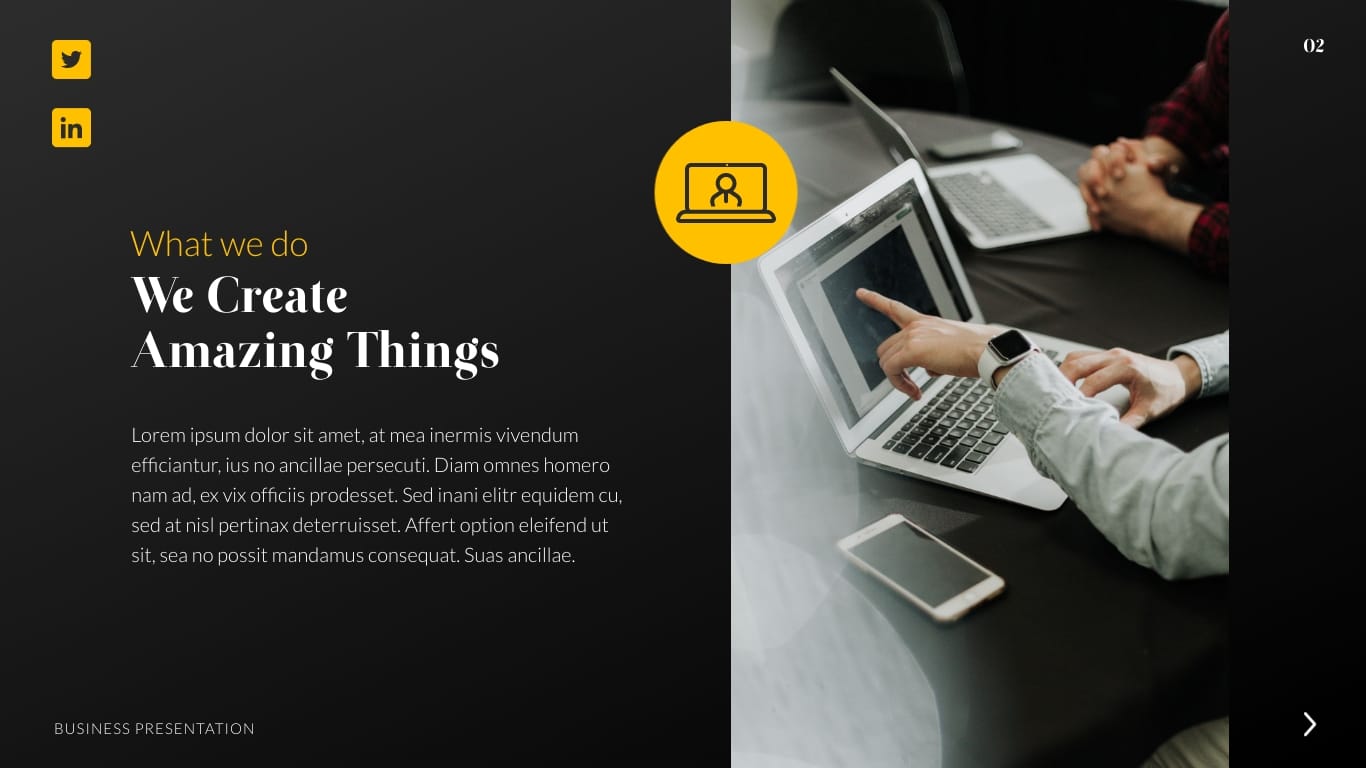 Sleek Business Agency Presentation Template - Slide 2 Sleek Business Agency Presentation Template - Slide 2