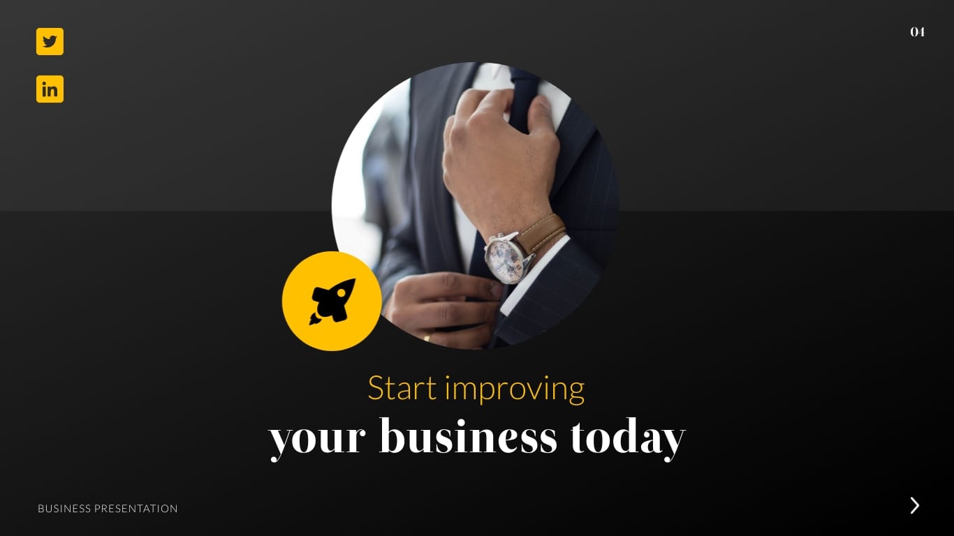 Sleek Business Agency Presentation Template - Slide 4 Sleek Business Agency Presentation Template - Slide 4