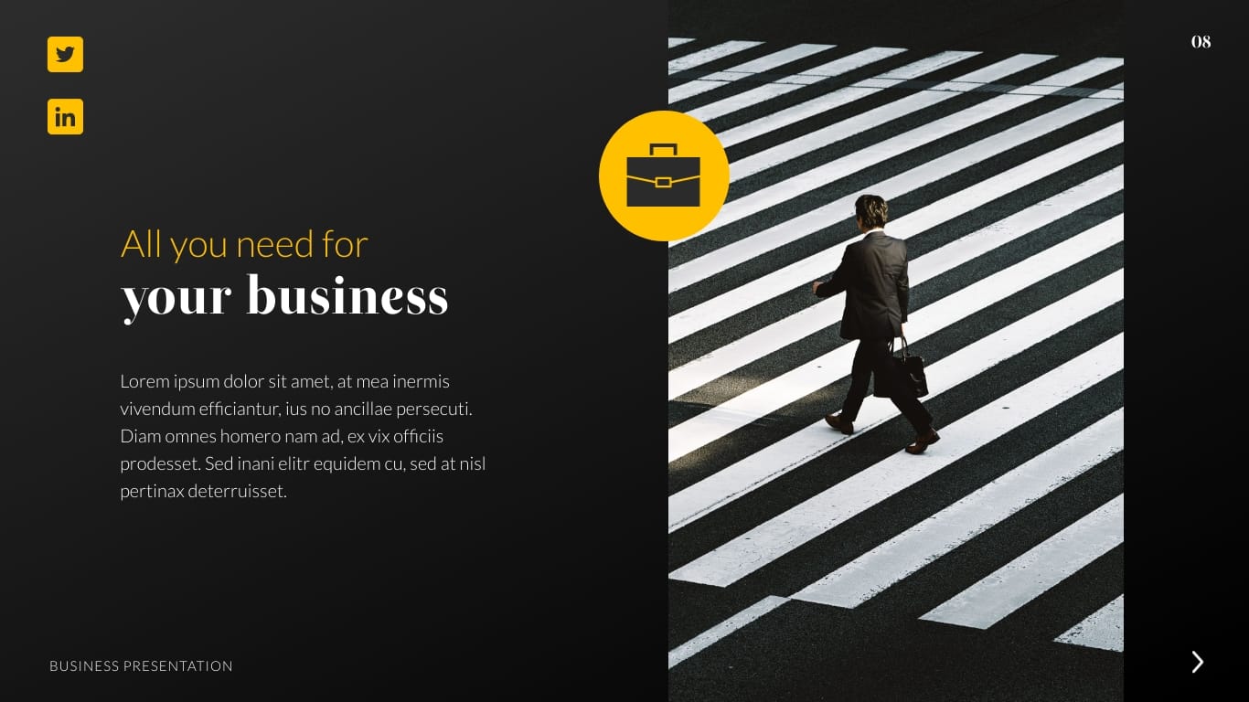 Sleek Business Agency Presentation Template - Slide 8 Sleek Business Agency Presentation Template - Slide 8