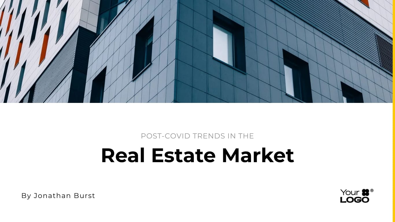 Sleek COVID 19 Effects on Real Estate Market Presentation Template
