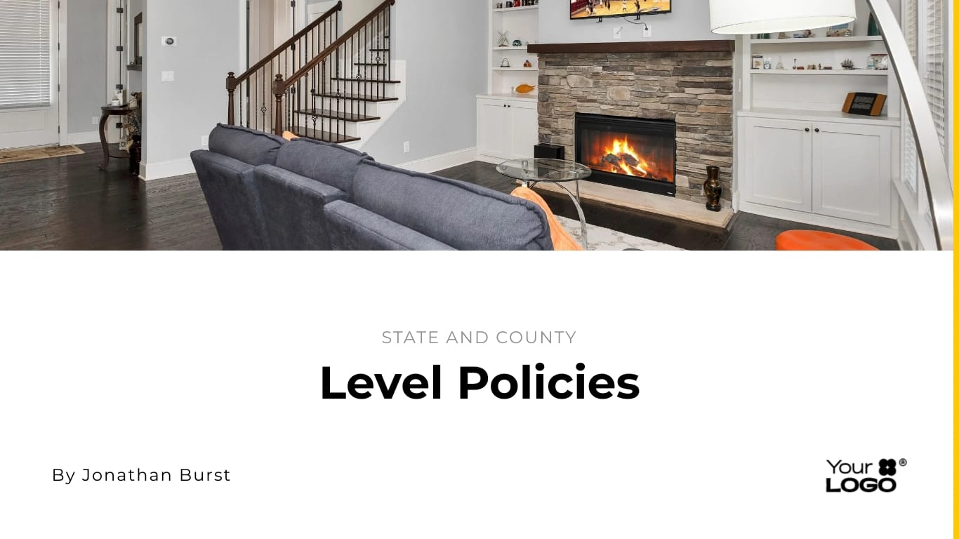 Sleek COVID 19 Effects on Real Estate Market Presentation Template | Visme