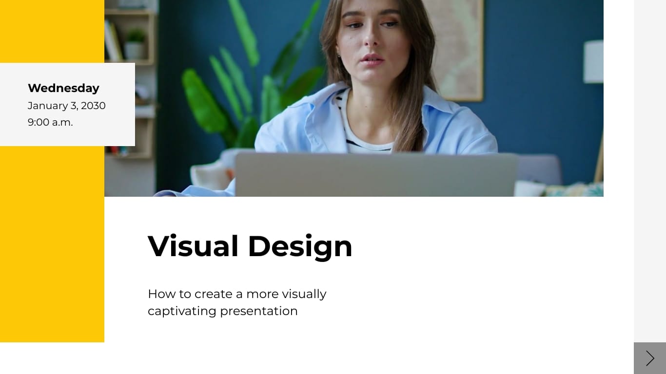Sleek Class Schedule Presentation Template - Slide 4 Sleek Class Schedule Presentation Template - Slide 4