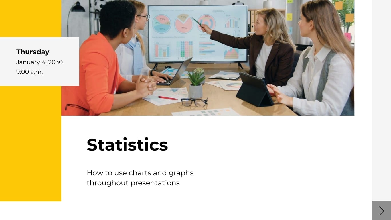 Sleek Class Schedule Presentation Template - Slide 5 Sleek Class Schedule Presentation Template - Slide 5