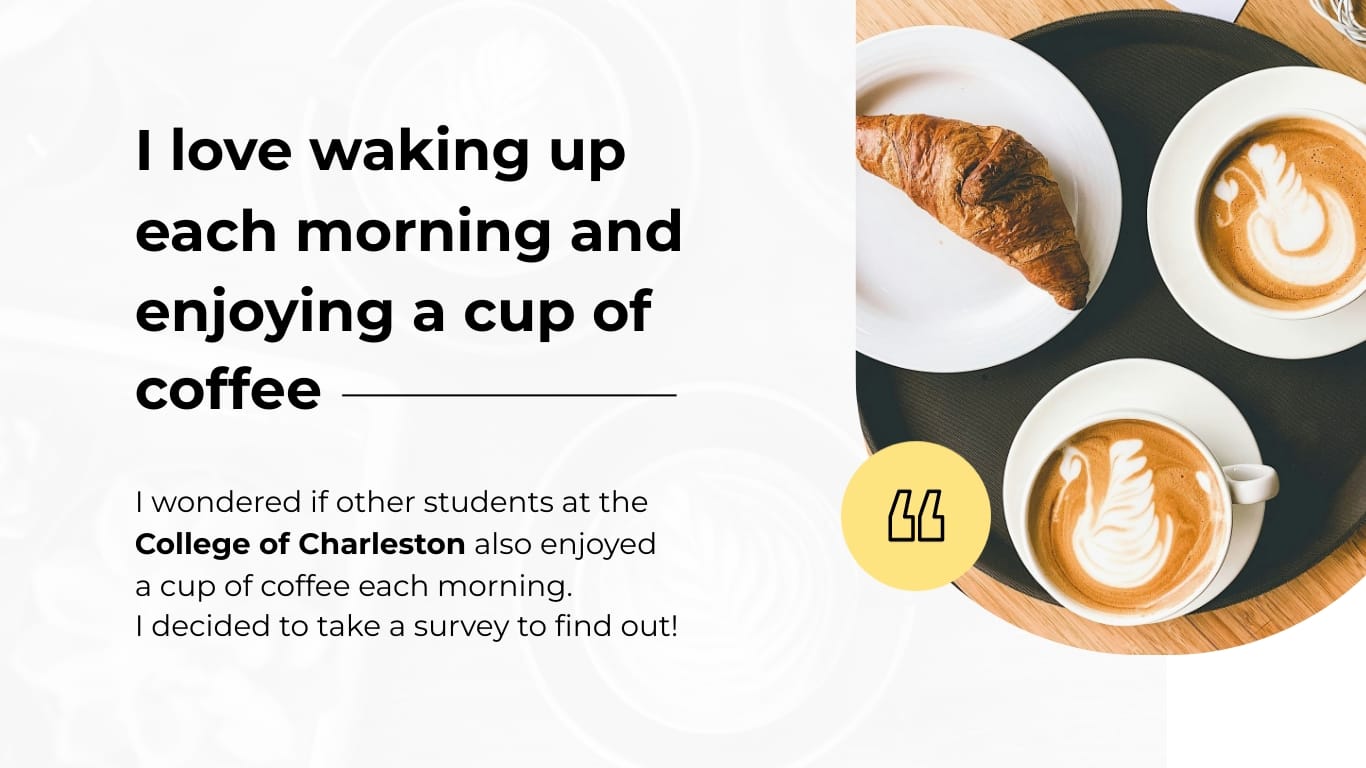 Sleek Coffee Lover Statistics Presentation Template - Slide 2 Sleek Coffee Lover Statistics Presentation Template - Slide 2