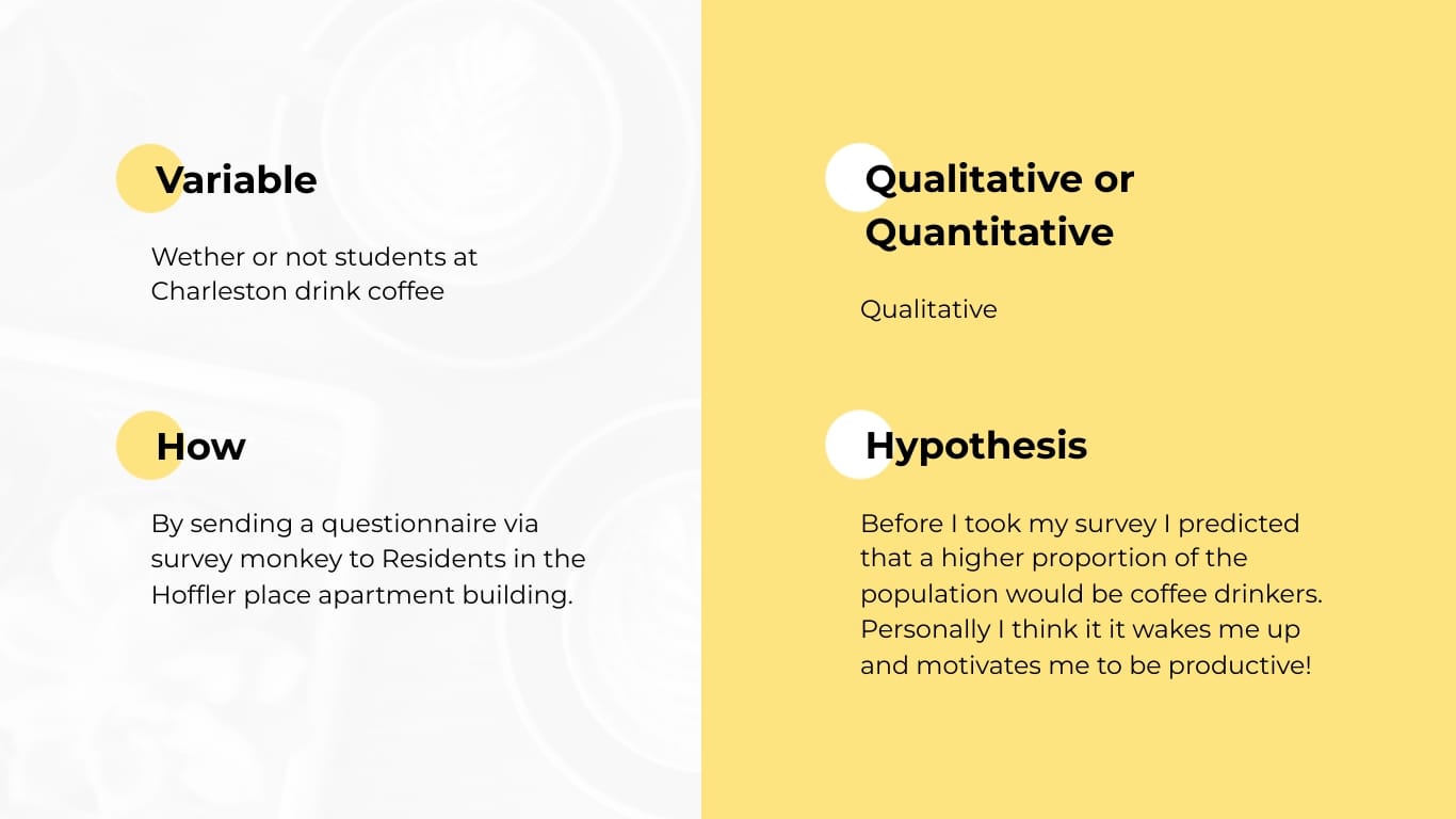 Sleek Coffee Lover Statistics Presentation Template - Slide 3 Sleek Coffee Lover Statistics Presentation Template - Slide 3