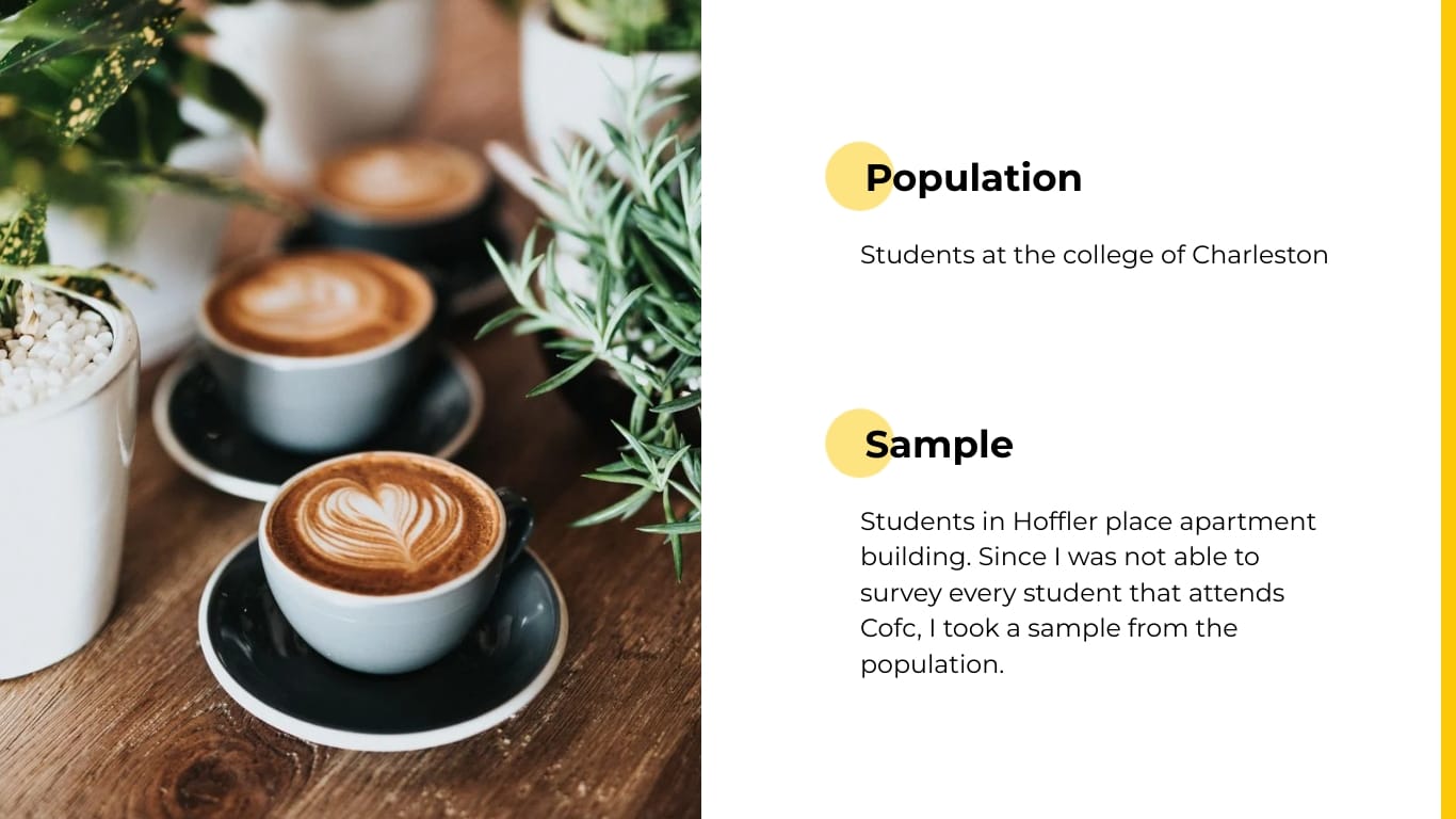 Sleek Coffee Lover Statistics Presentation Template - Slide 4 Sleek Coffee Lover Statistics Presentation Template - Slide 4