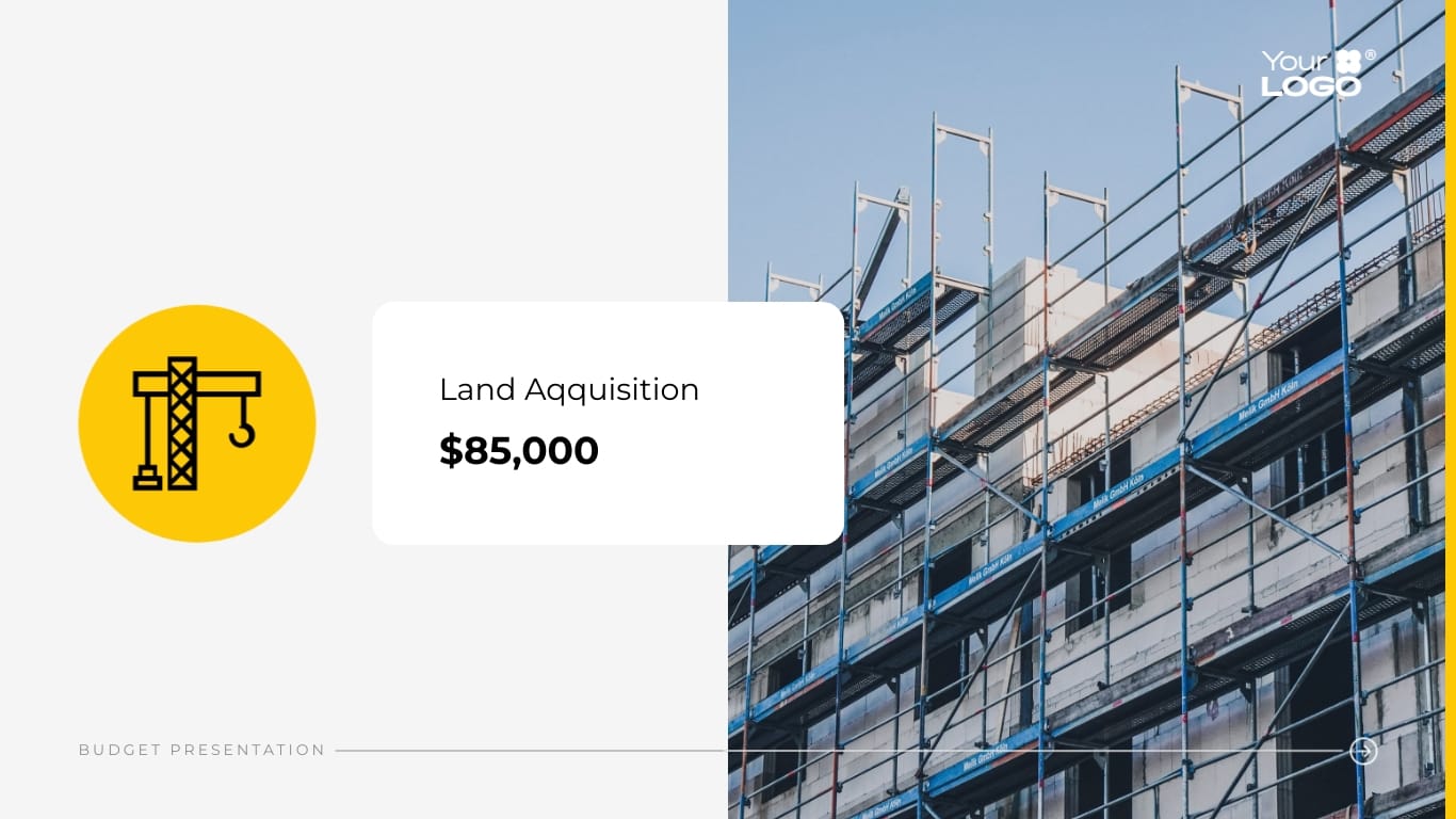 Sleek Construction Budget Presentation Template - Slide 12 Sleek Construction Budget Presentation Template - Slide 12