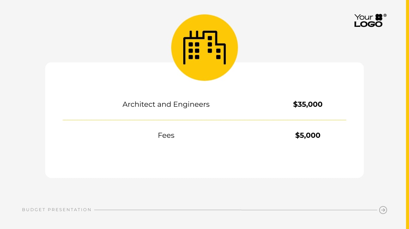 Sleek Construction Budget Presentation Template - Slide 14 Sleek Construction Budget Presentation Template - Slide 14