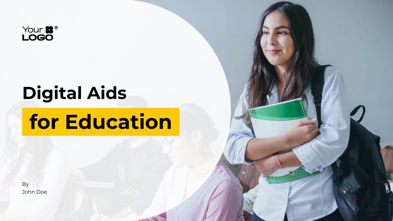 Sleek Digital Aids in Education Presentation Template