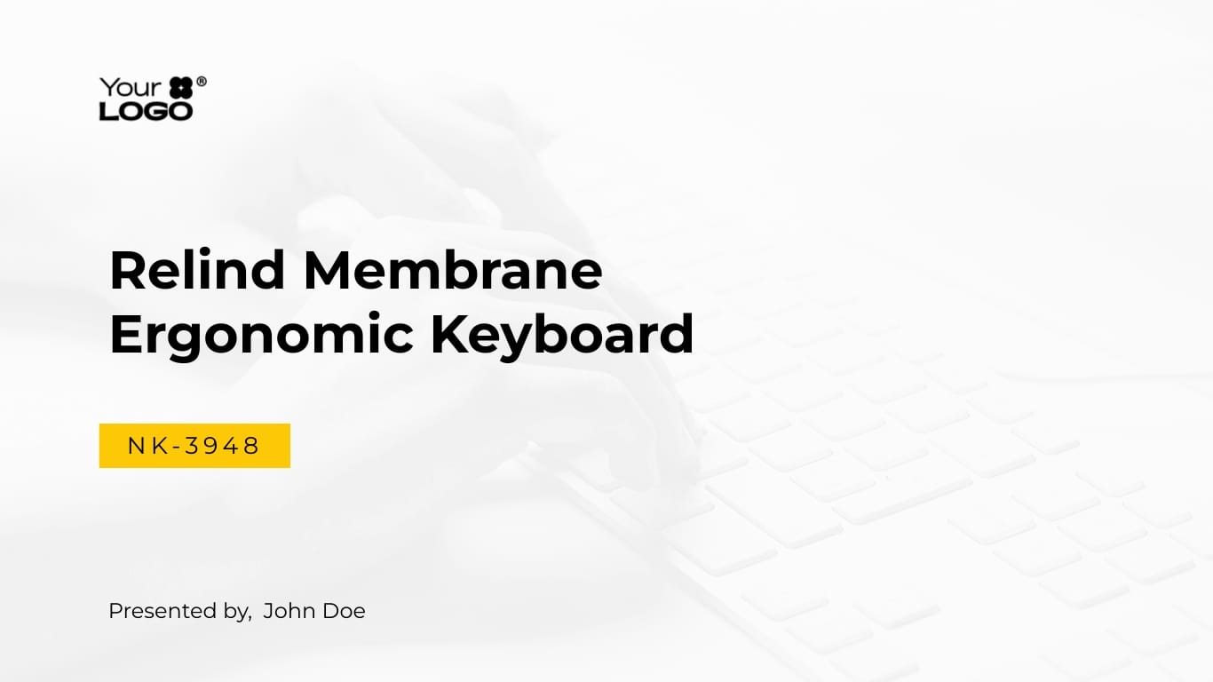 Sleek Ergonomic Keyboard Product Presentation Template