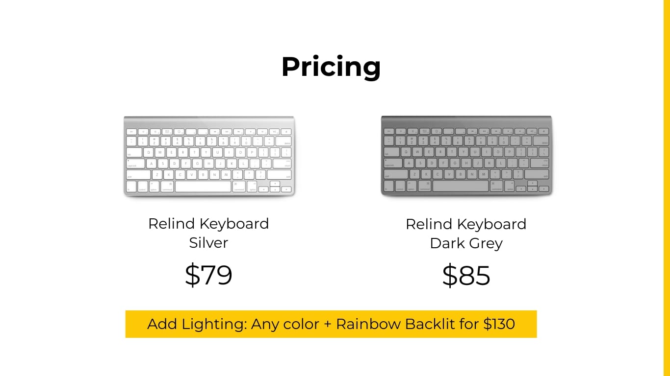Sleek Ergonomic Keyboard Product Presentation Template - Slide 6 Sleek Ergonomic Keyboard Product Presentation Template - Slide 6