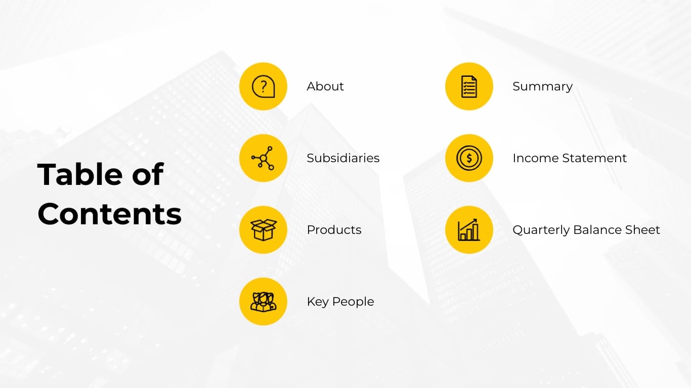 Sleek Finance Industry Presentation Template - Slide 2 Sleek Finance Industry Presentation Template - Slide 2