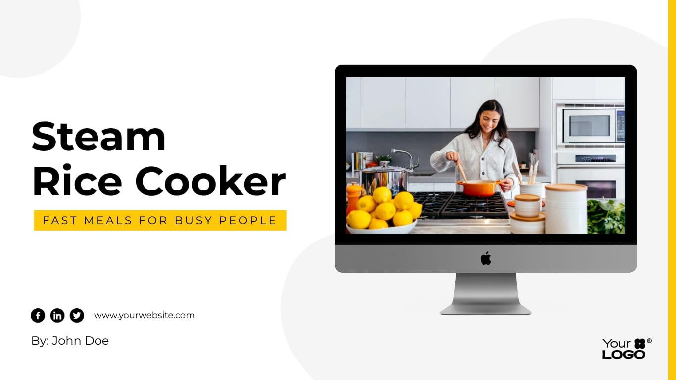 Sleek Home Appliance Presentation Template