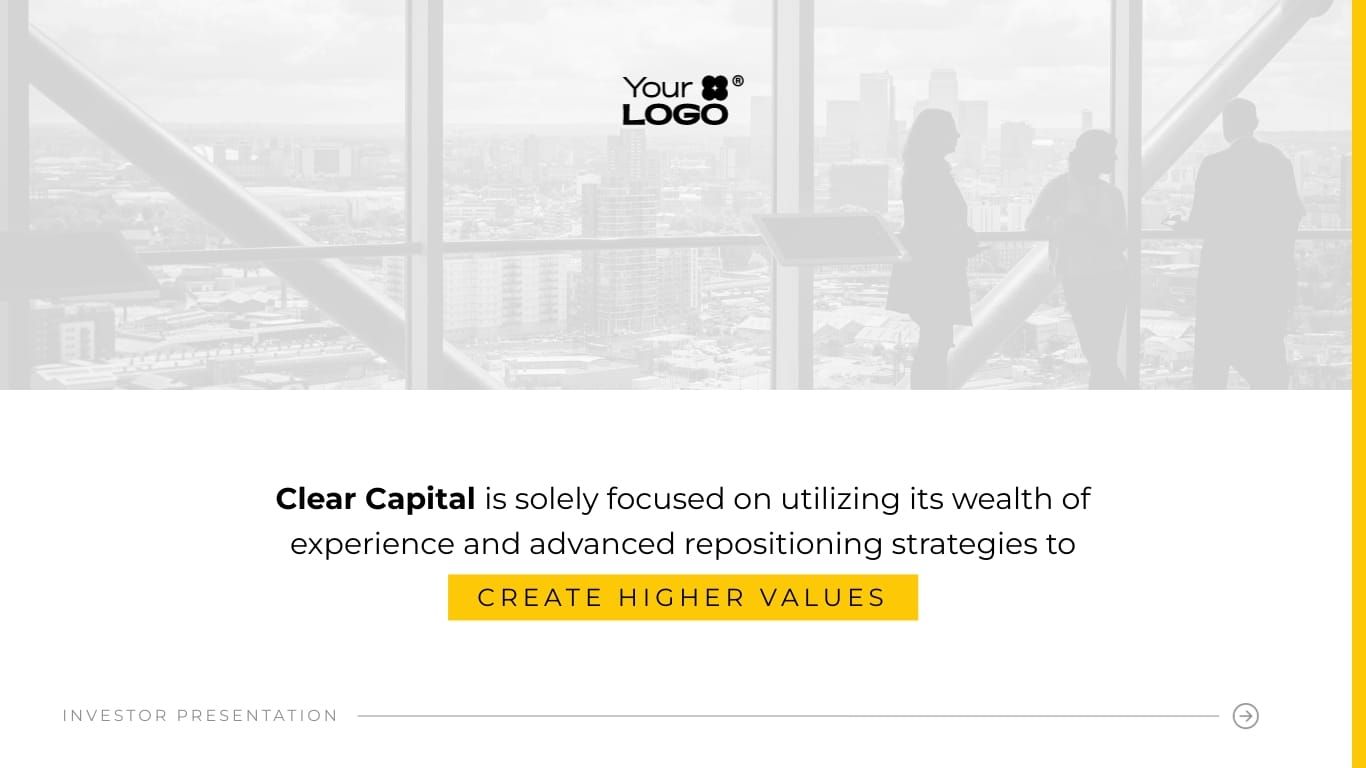 Sleek Real Estate Investment Presentation Template - Slide 3 Sleek Real Estate Investment Presentation Template - Slide 3