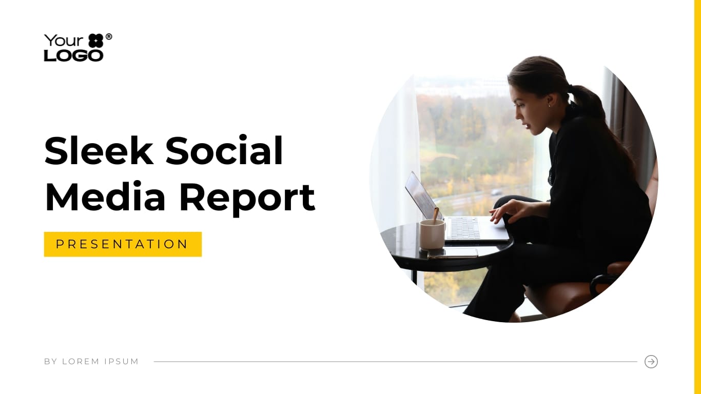 KPIs Social Media Report Presentation Template