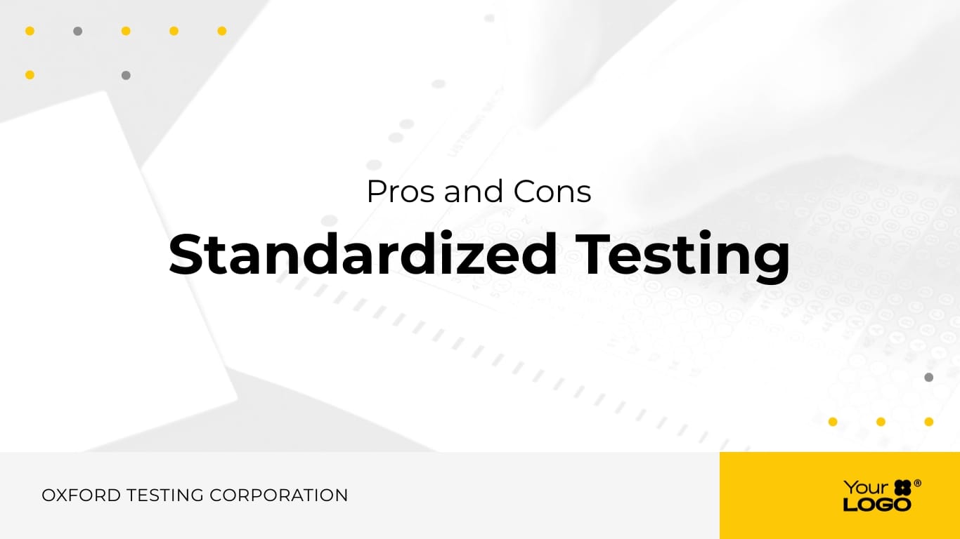 Sleek Standardized Testing Presentation Template