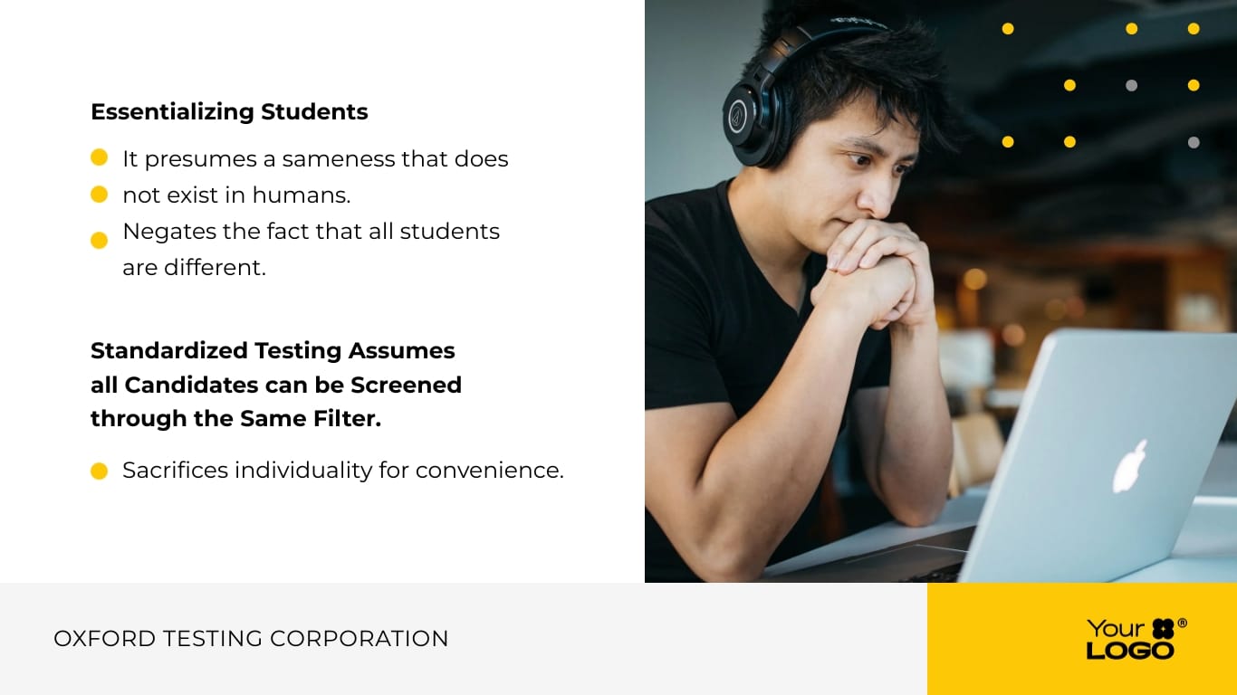 Sleek Standardized Testing Presentation Template - Slide 8 Sleek Standardized Testing Presentation Template - Slide 8