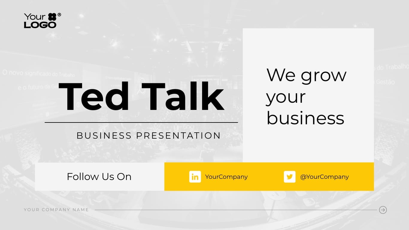 Ted Talk Presentation Slides Template