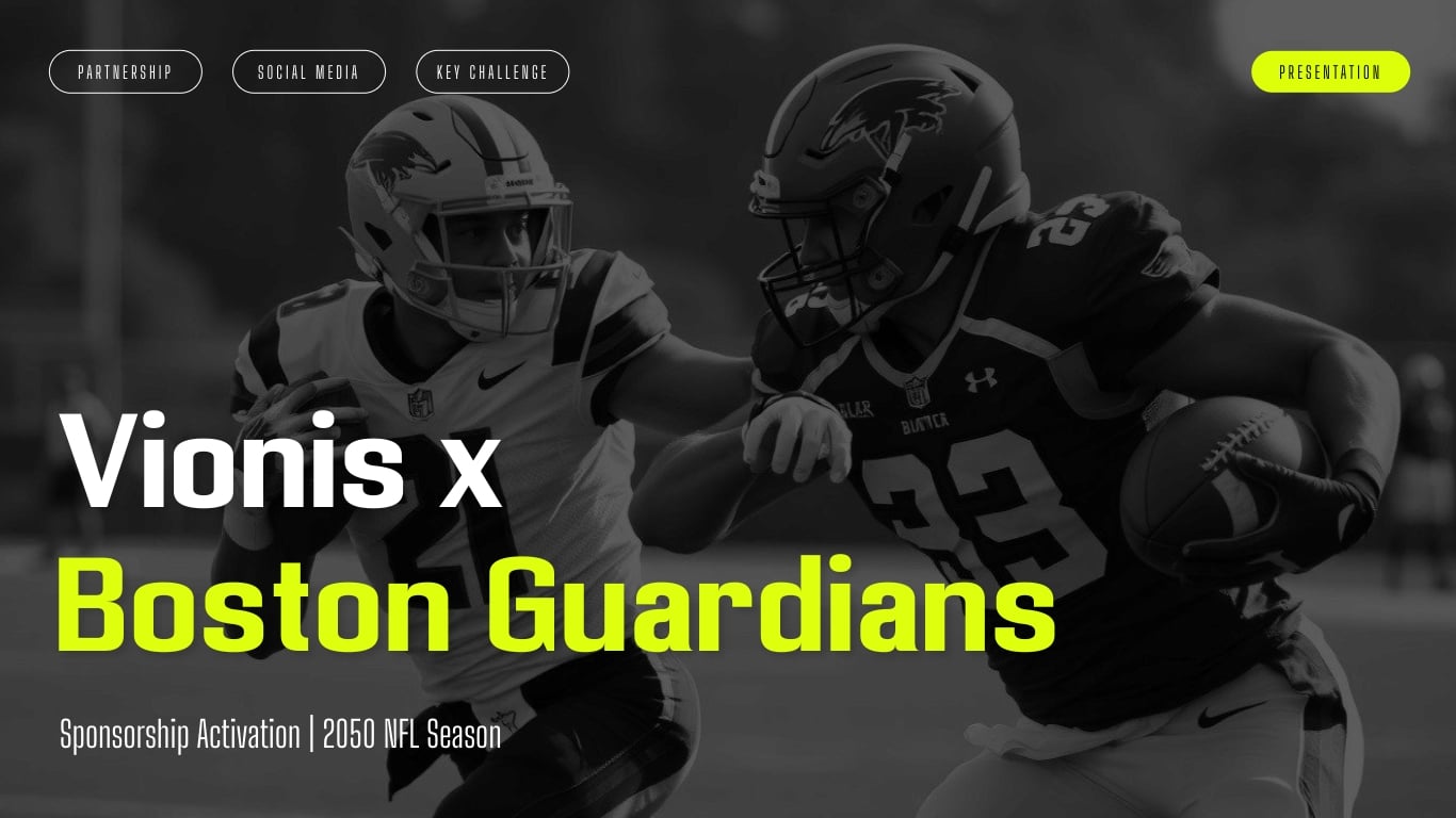 Sports Marketing Activation Deck Template