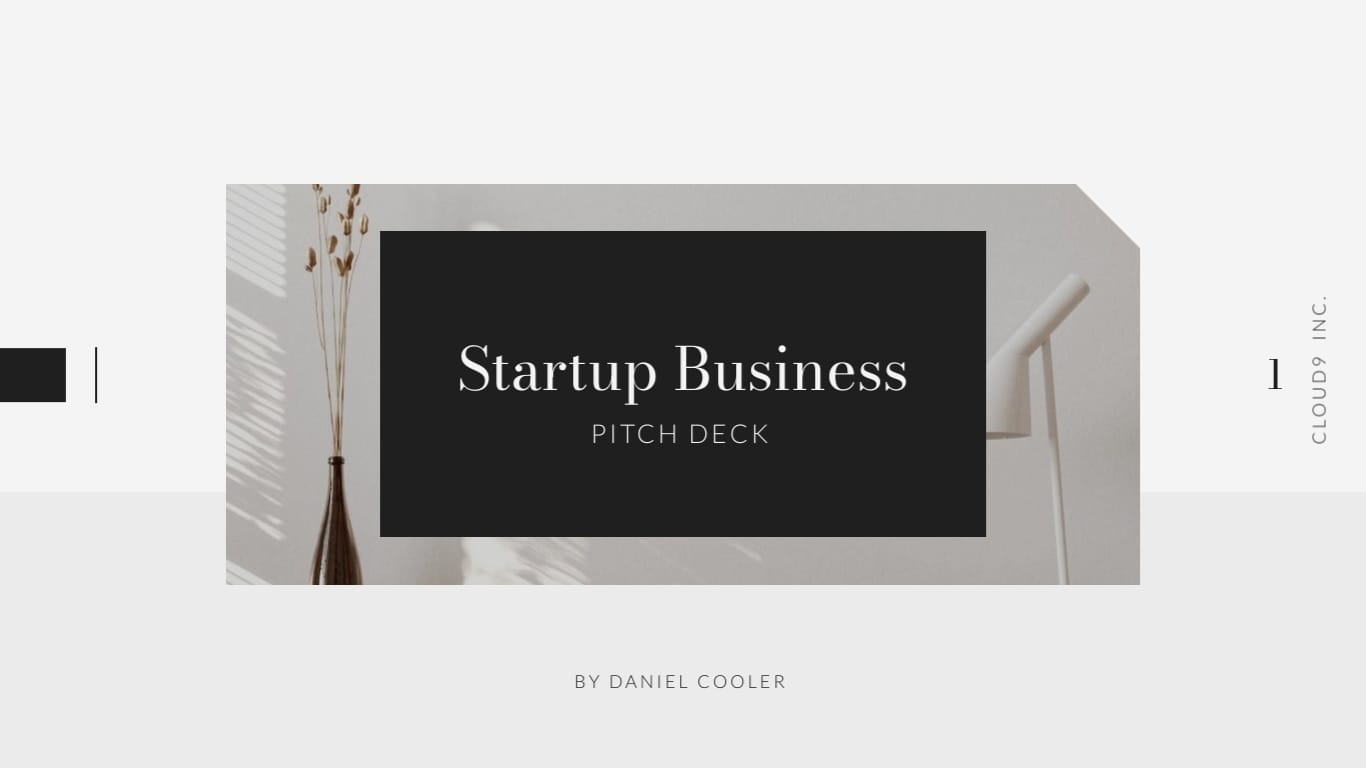 Startup Business Pitch Deck Template