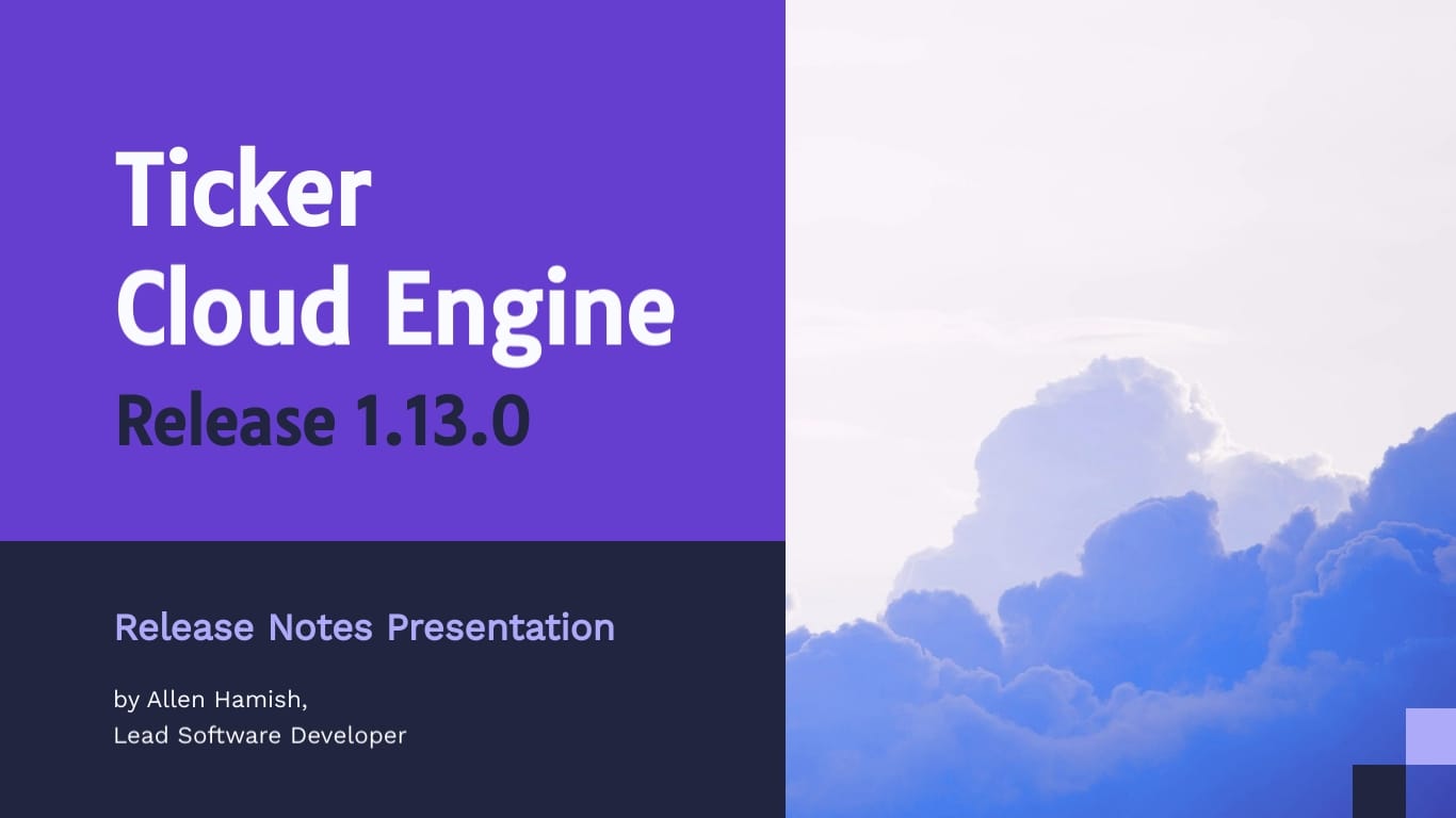 Storage Service Release Notes Presentation Template