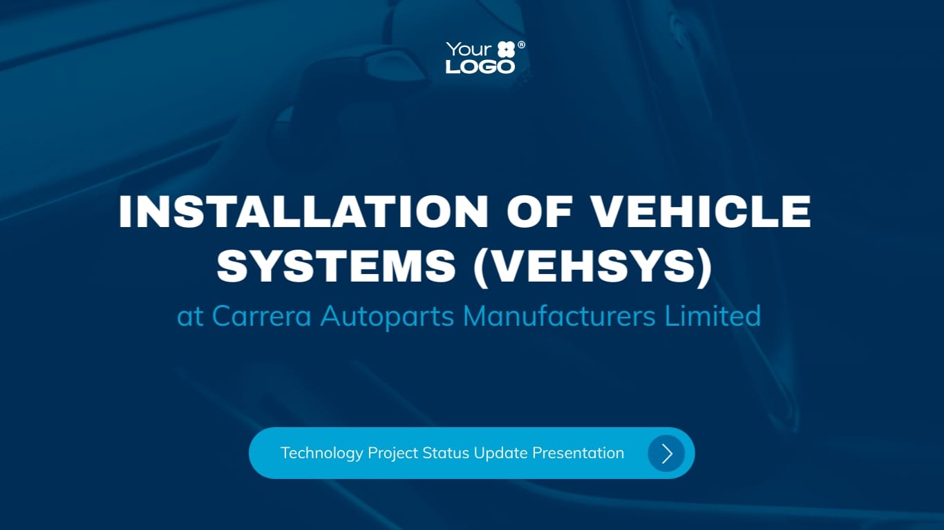 Technology Project Status Update Presentation Template