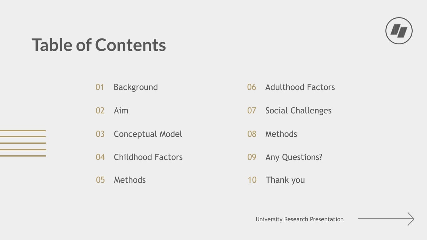 University Research Presentation Template - Slide 2 University Research Presentation Template - Slide 2
