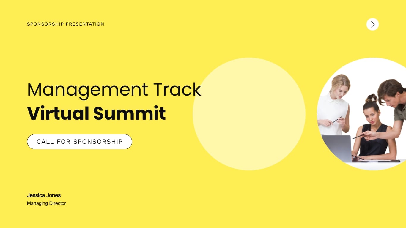 Virtual Event Sponsorship Packages Presentation Template