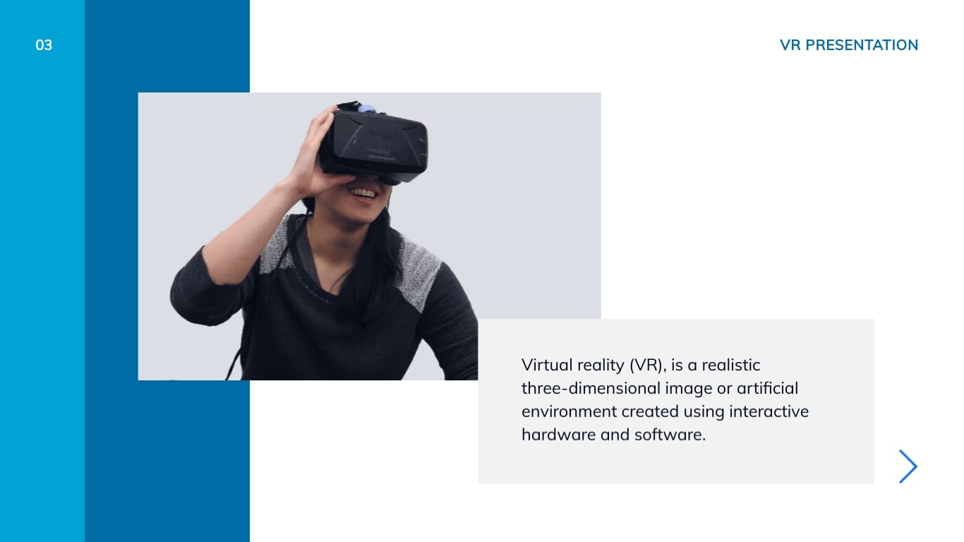 Virtual Reality Presentation Modern Template - Slide 3 Virtual Reality Presentation Modern Template - Slide 3