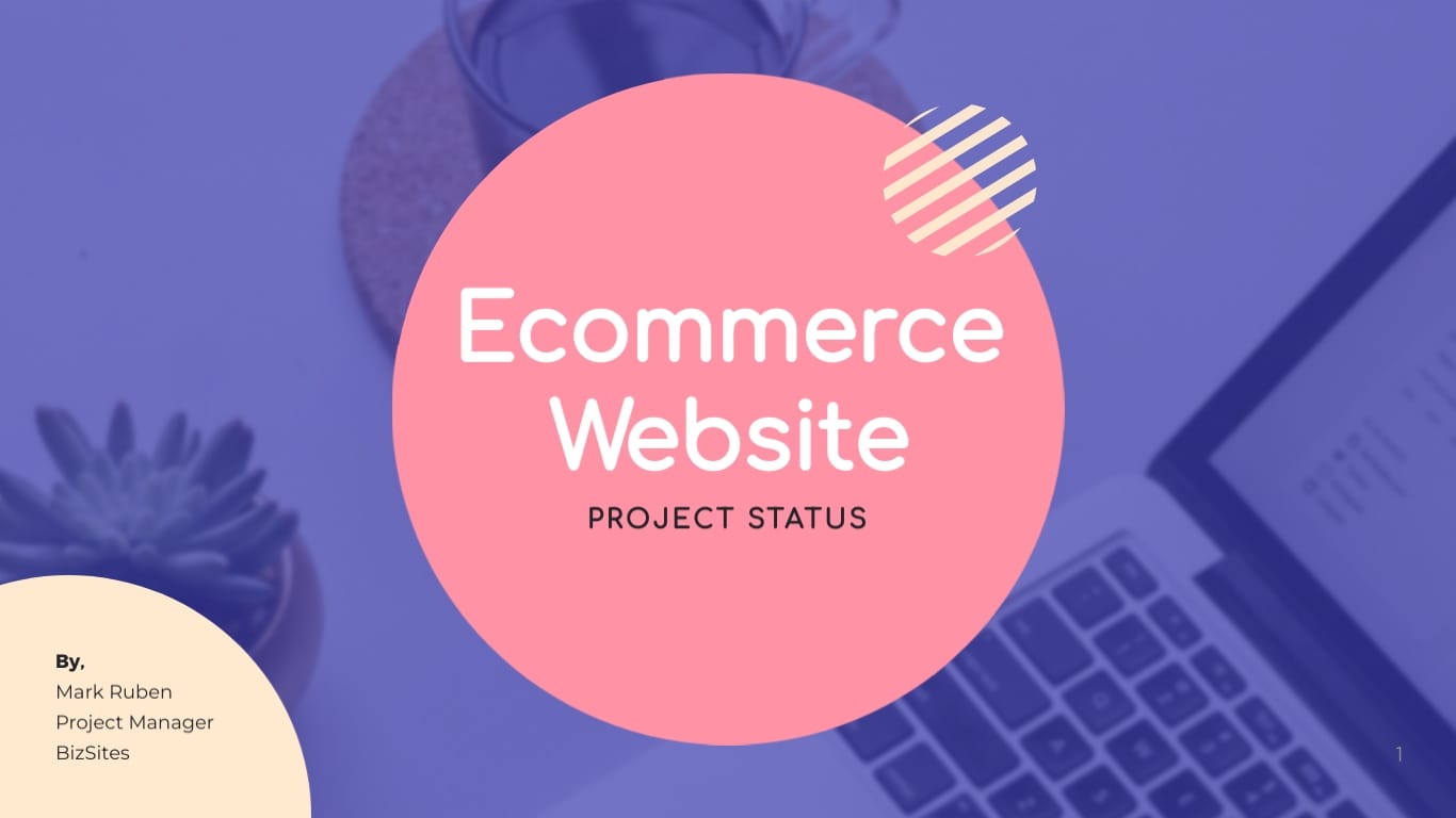 Website Project Status Presentation Template