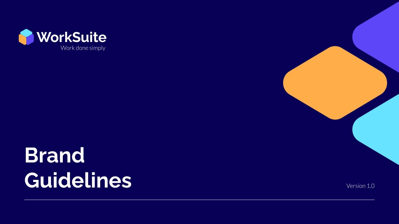 WorkSuite Brand Guidelines Presentation Template