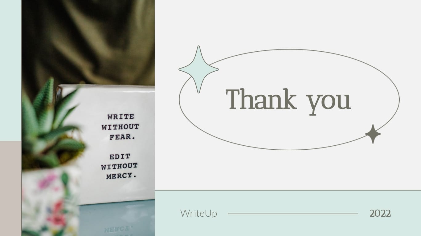 Writing Portfolio Product Presentation Template - Slide 15 Writing Portfolio Product Presentation Template - Slide 15