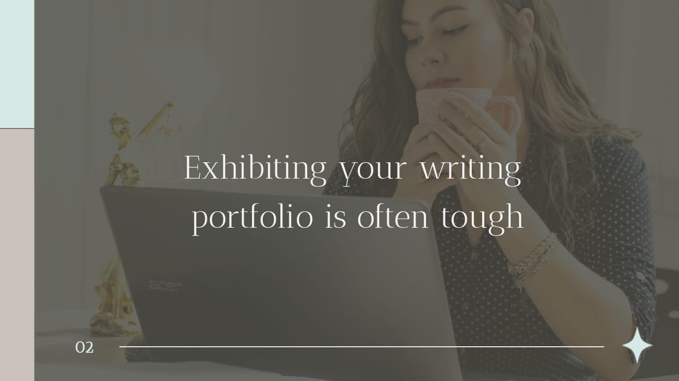 Writing Portfolio Product Presentation Template - Slide 2 Writing Portfolio Product Presentation Template - Slide 2