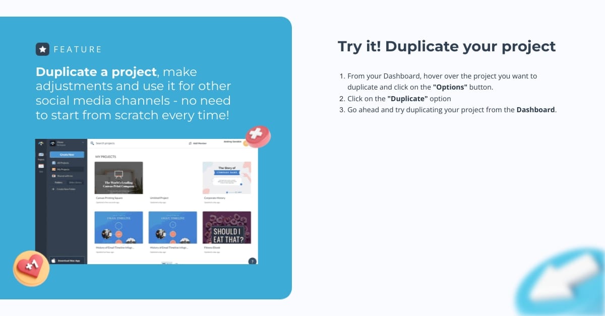 Social Graphics Project Guide Template | Visme